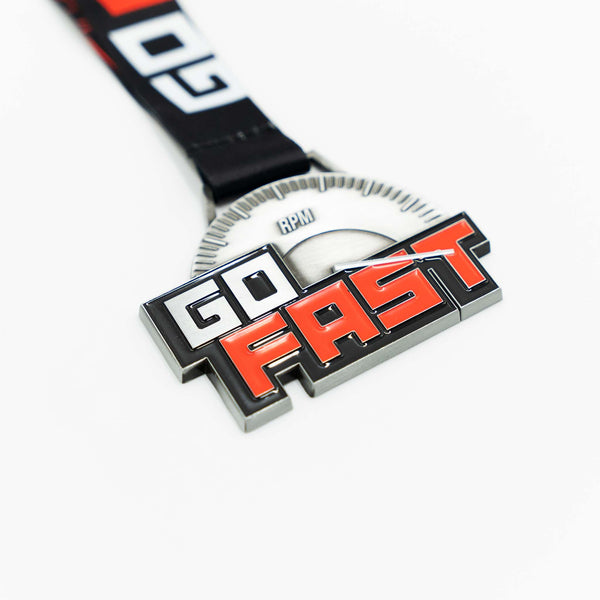 Go Fast Metal Medallion